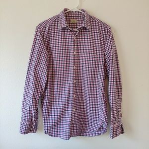 J. Crew Men's Plaid, Button Down Shirt